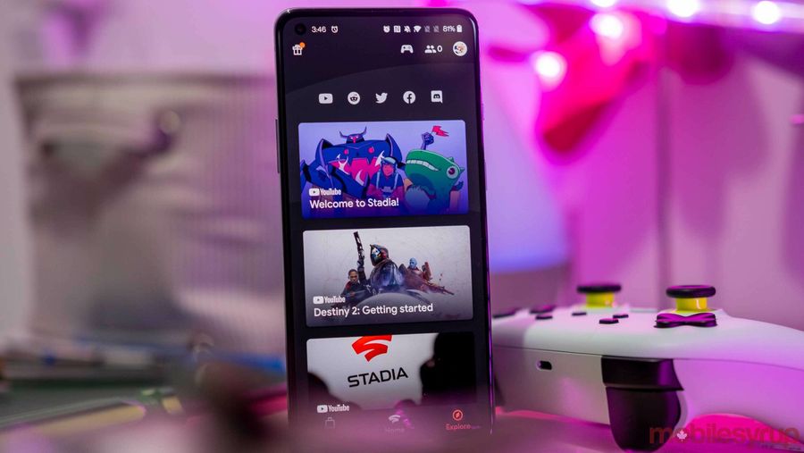 Google Stadia header