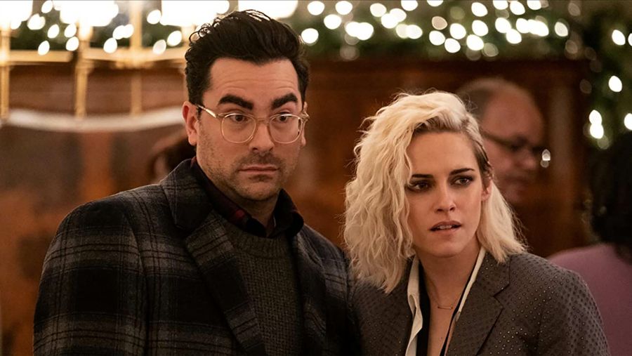 Happiest Season Dan Levy and Kristen Stewart