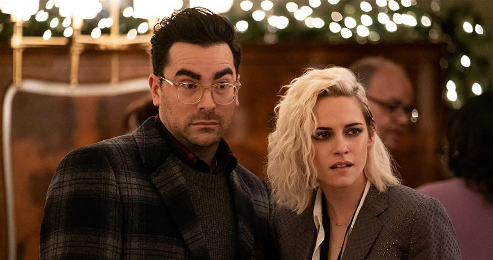 Happiest Season Dan Levy and Kristen Stewart