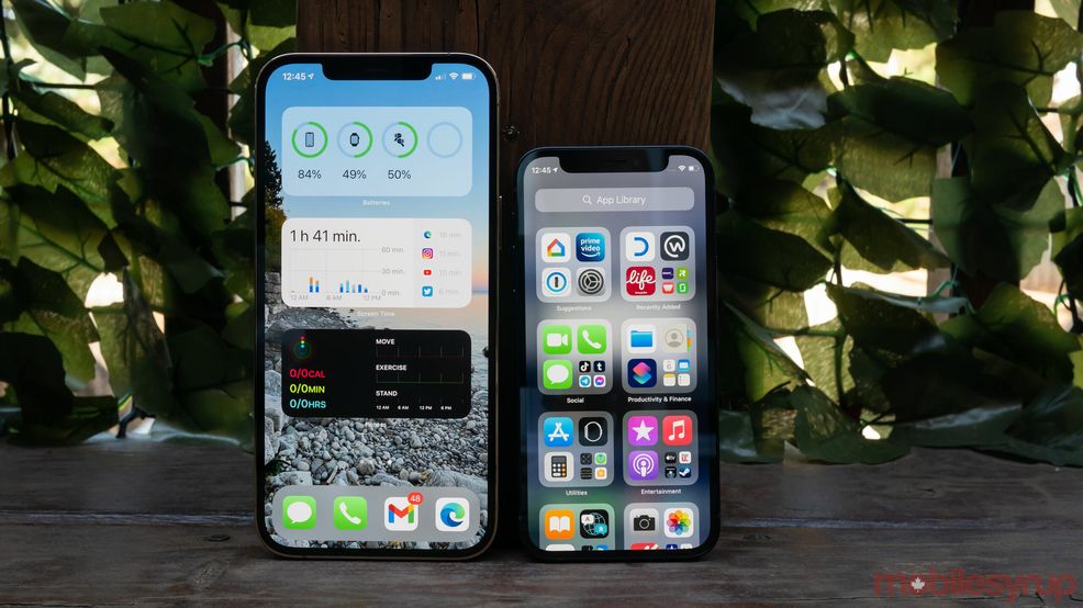iPhone 12 Pro Max and iPhone 12 mini