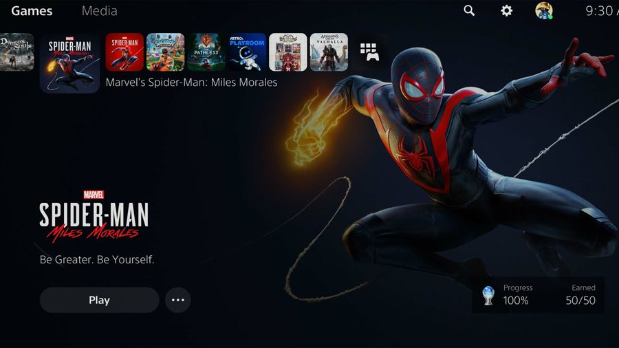 PS5 UI