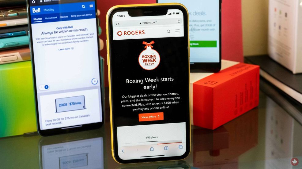 Here’s a round-up of Canadian carrier Boxing Week 2020 deals