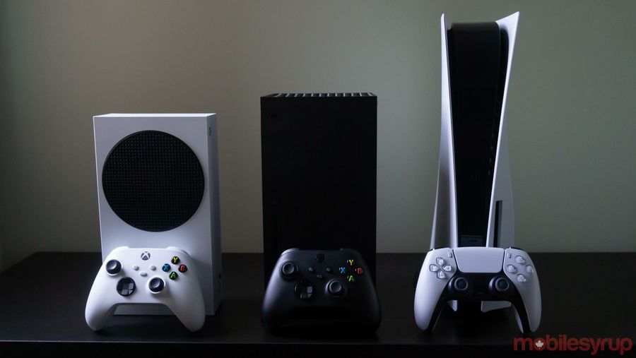 Xbox Series S, the Xbox Series X and the PlayStation 5