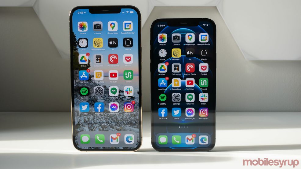 iPhone 12 Pro Max and iPhone 12 Pro
