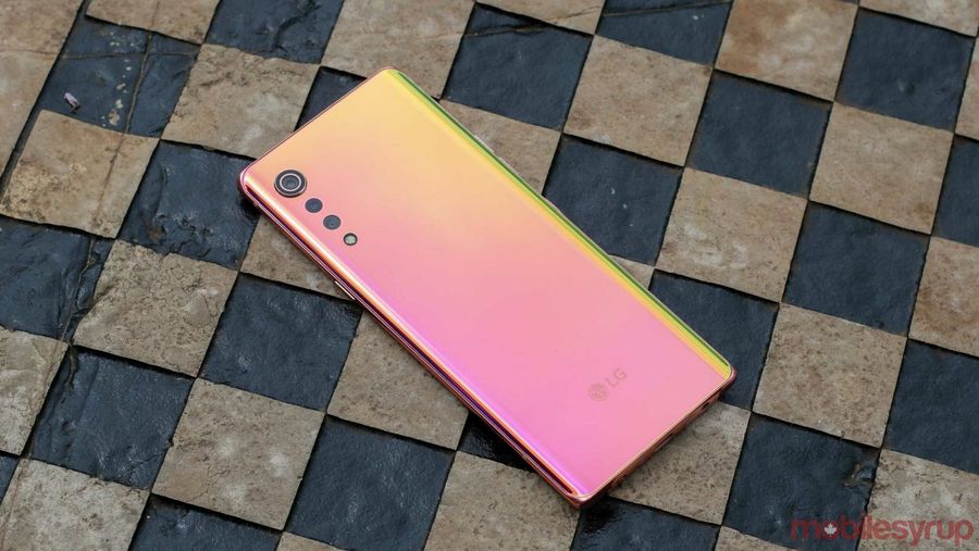 LG Velvet back panel