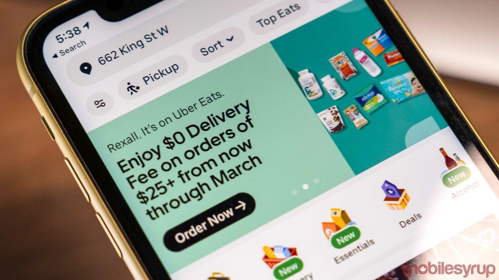 Rexall partners with Uber Eats to deliver non-prescription essentials