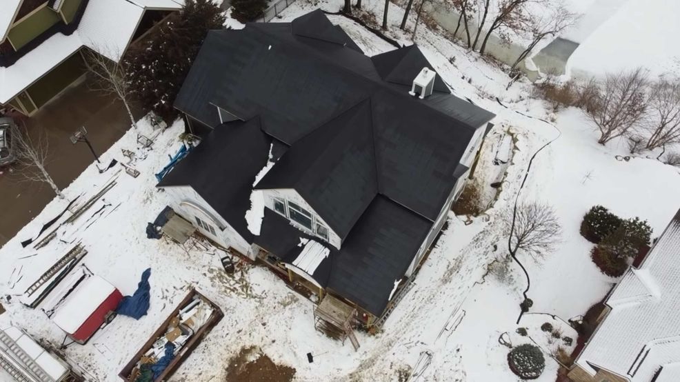Watch a Tesla solar roof react to an overnight snowfall