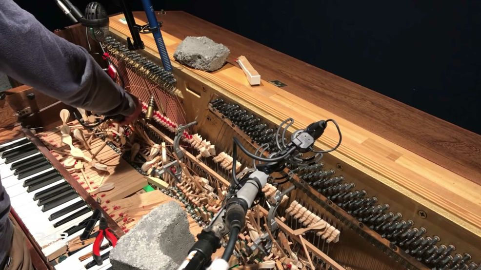 Watch Halo developers destroy a piano to create incredibly visceral sounds