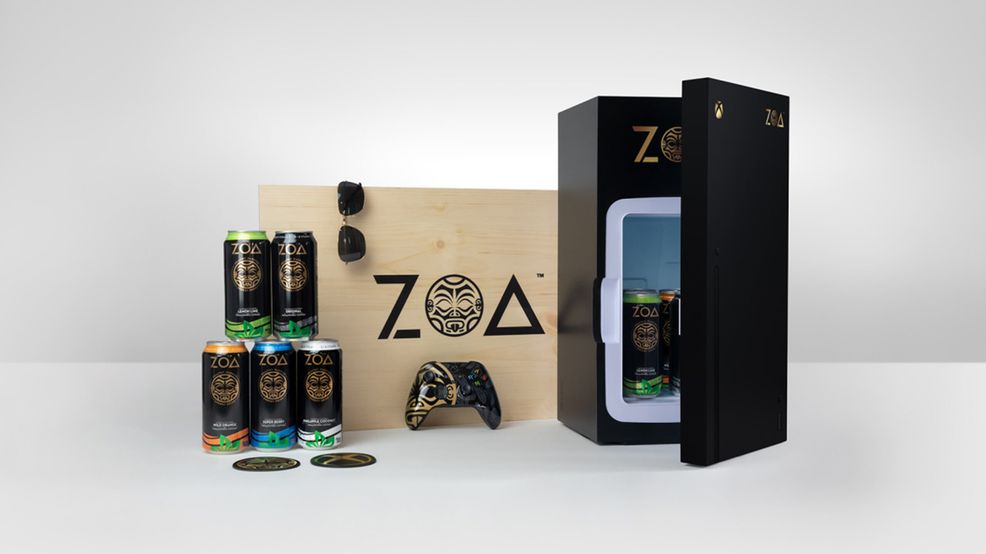 Microsoft promotes The Rock’s energy drink brand with Xbox Series X mini-fridge