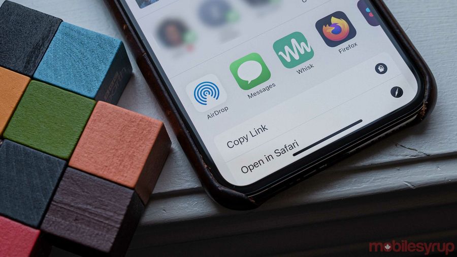 AirDrop on iPhone