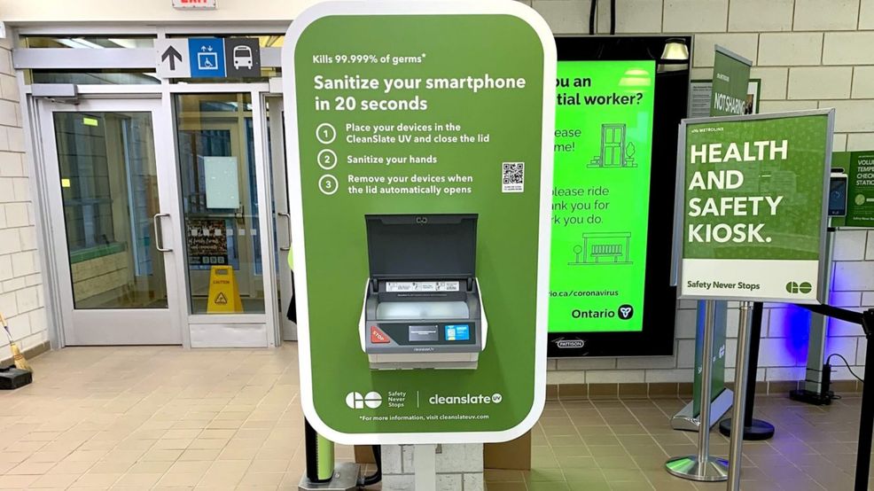 Metrolinx rolls out UV sanitization stations for passengers’ phones