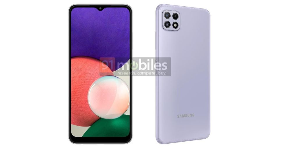 Samsung Galaxy A22 4G and 5G renders surface online