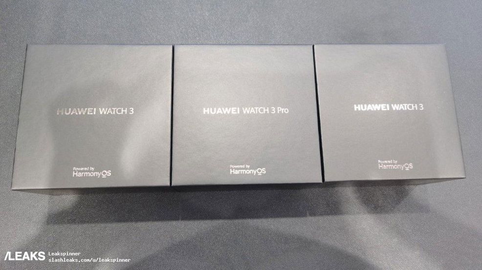 Leaked Huawei Watch 3 pictures show off HarmonyOS