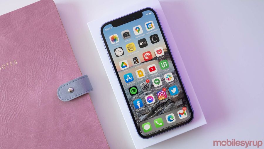 Purple iPhone 12 mini