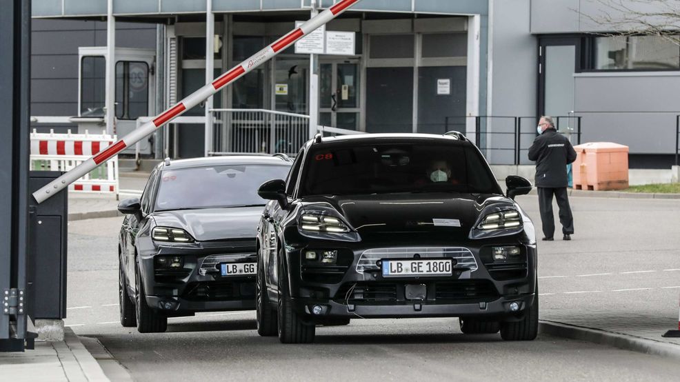 Porsche begins road testing all-electric Macan