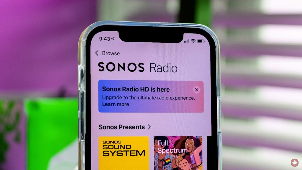 Hi-Fi music comes to Sonos Radio in Canada