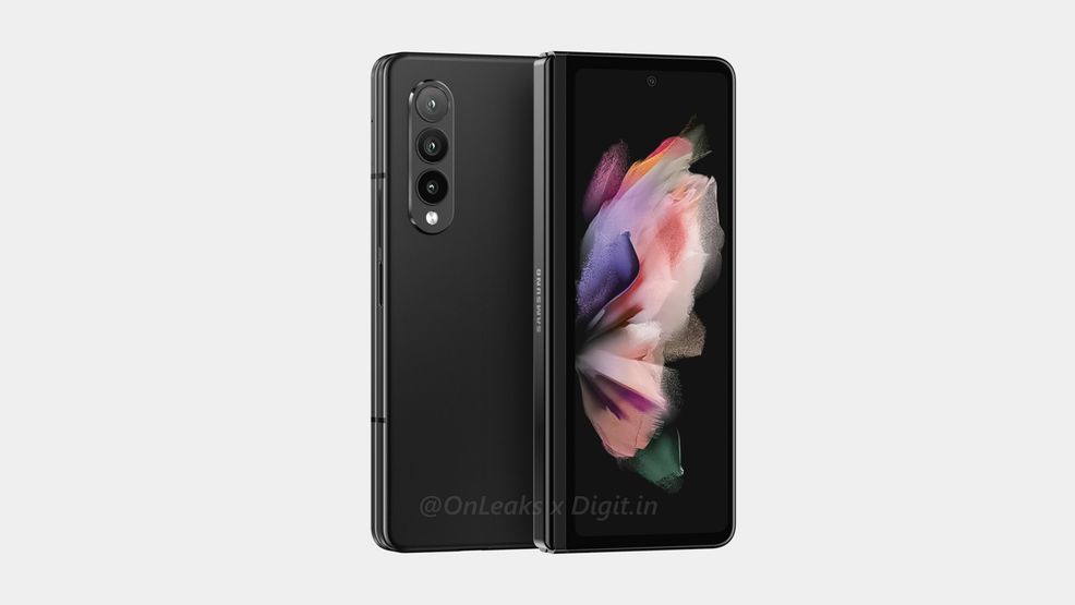 Leaked Samsung Galaxy Z Fold 3 render features in-display selfie camera