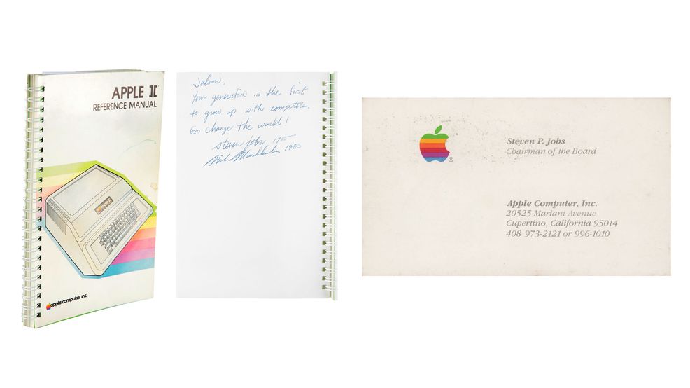 Apple II manual signed by Steve Jobs sold for $787,484 USD at auction