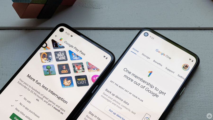 Google One and Play Pass on Pixel phones