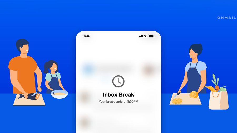 OnMail's Inbox Break feature