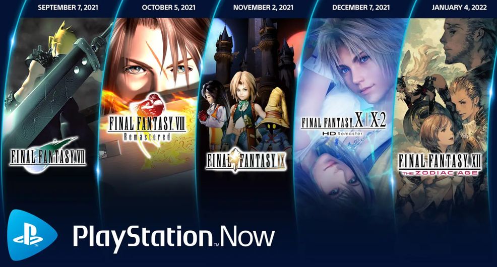 PlayStation Now to offer one Final Fantasy title per month until January 2022