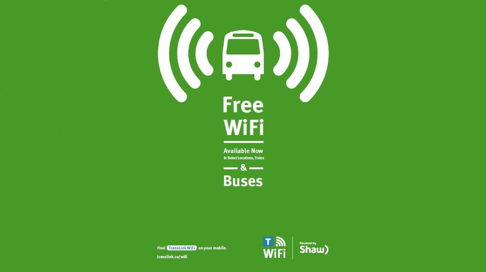 Select Metro Vancouver busses and SkyTrains now offer free Wi-Fi