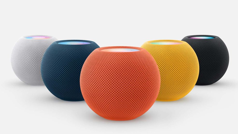 Apple’s HomePod mini now comes in blue, orange and yellow