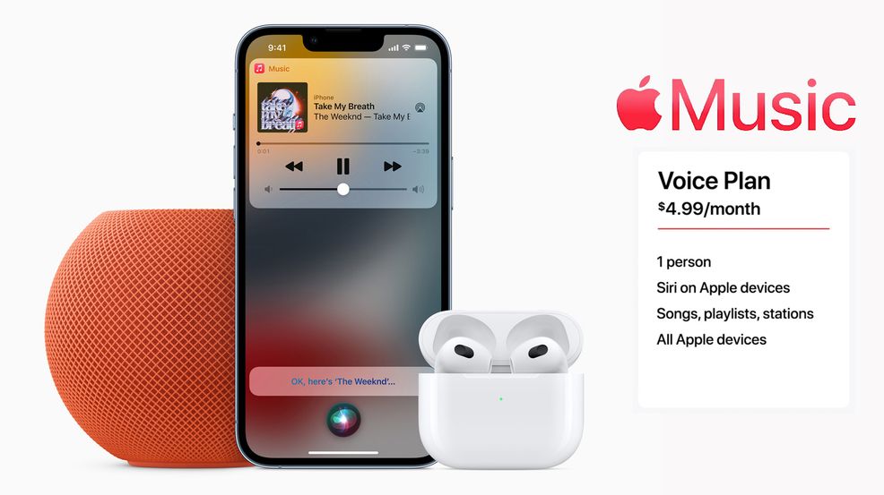Apple’s $4.99 Apple Music Voice Plan is available now