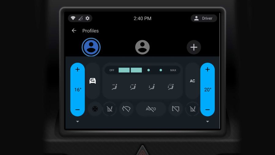 Android Automotive interface
