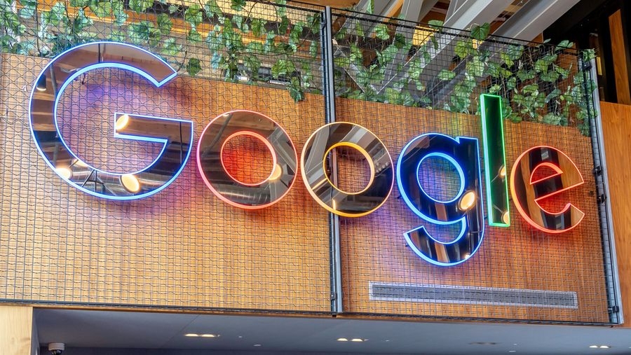 Google logo sign