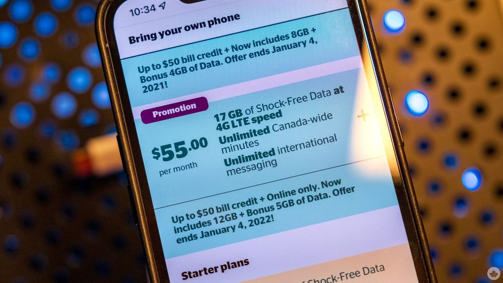 Fido, Koodo, Virgin Plus Boxing Day deals include 17GB for $55 data plan