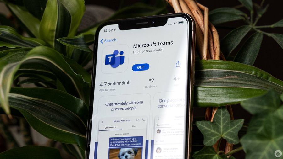 Microsoft Teams logo in the App Store
