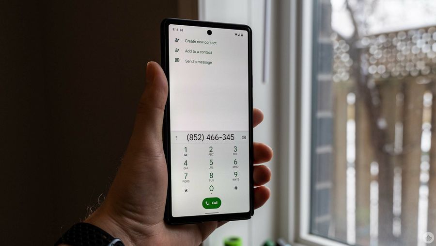 Google Phone app on Pixel 6