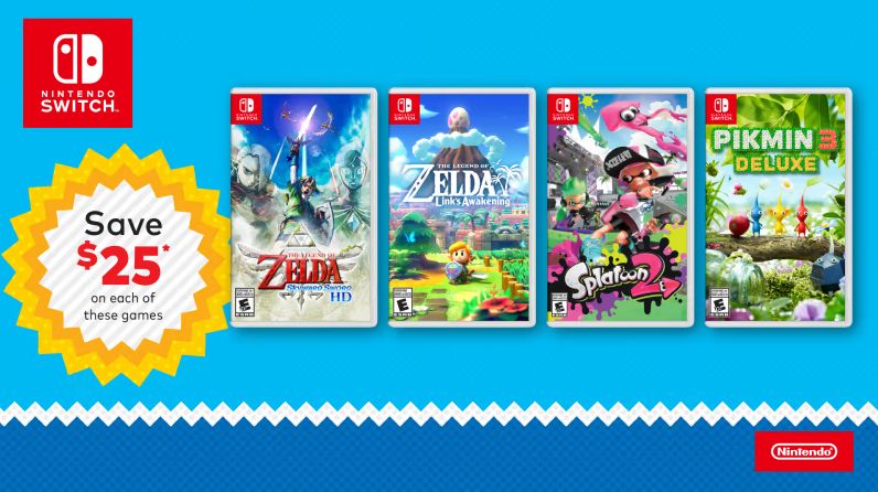 These four Switch titles are on sale at multiple Canadian retailers