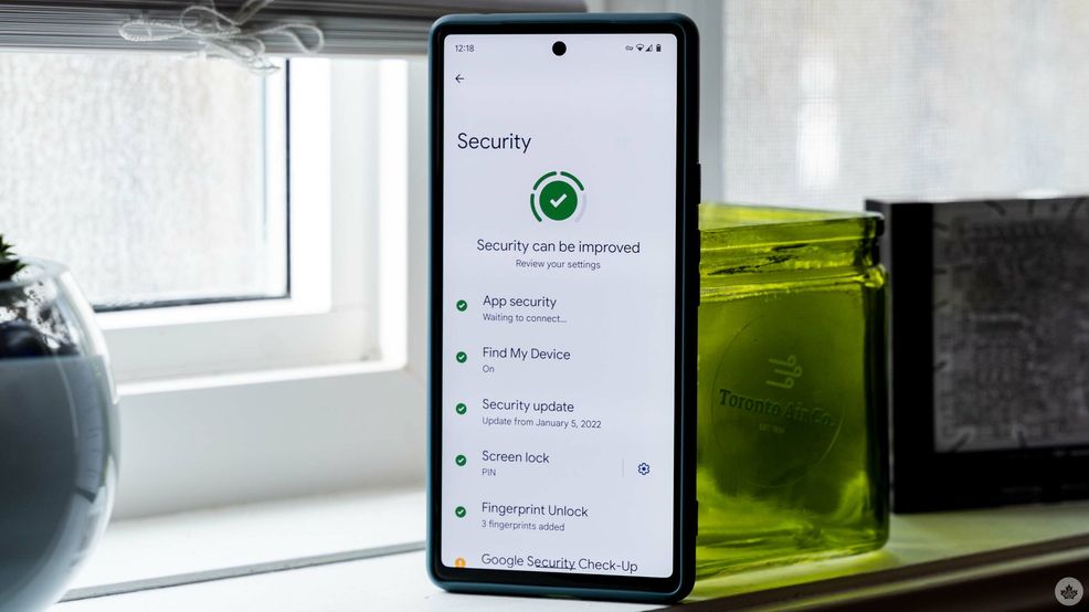 Security Hub on Pixel 6