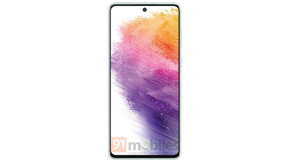 Samsung Galaxy A73 leaked renders showcase very thin bezels