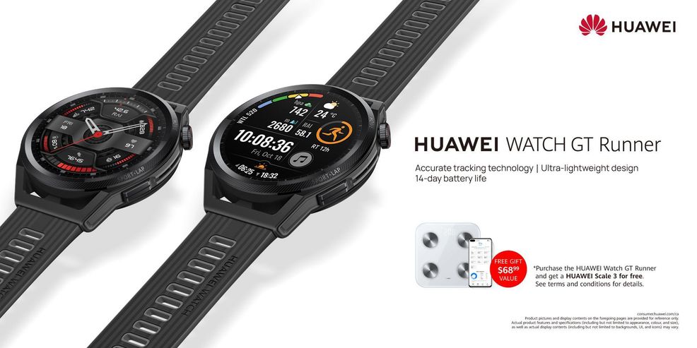 Huawei Watch GT Runner is now available in Canada