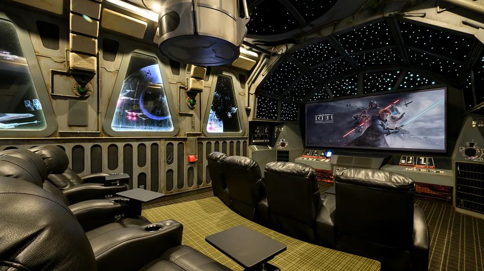 This house with a Star Wars-themed home theatre is on sale for $19.3 million