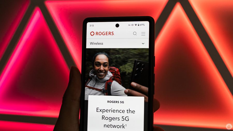 Rogers website on smartphone
