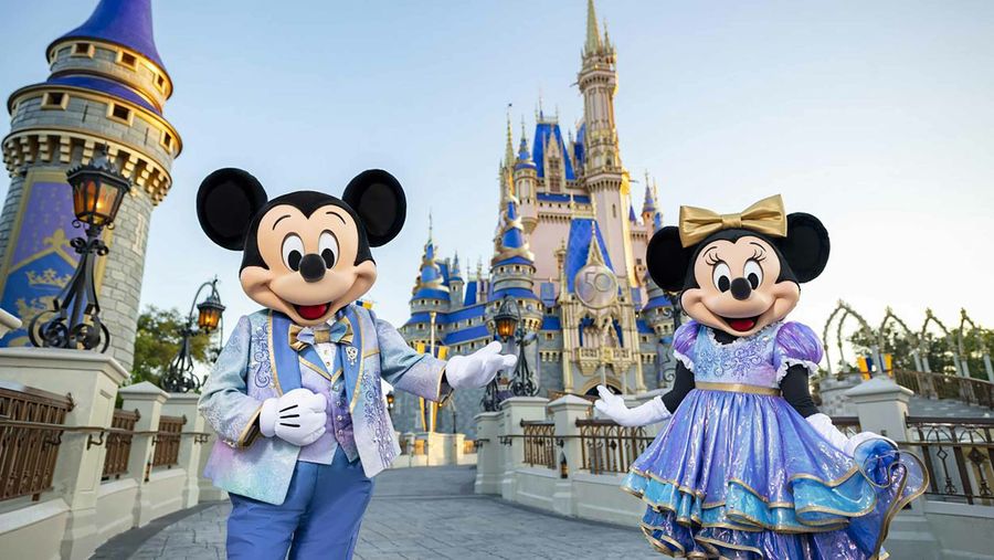 Mickey and Minnie at Disney World