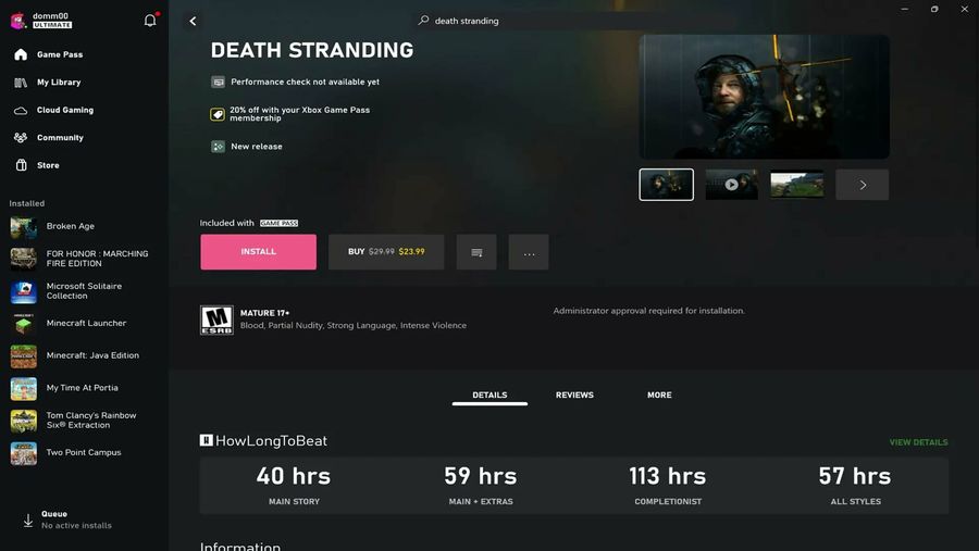 Xbox September update PC app