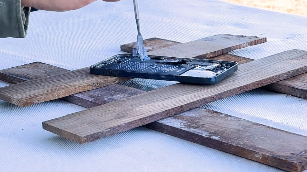 Here are iFixit’s tips to prevent battery fire when replacing it