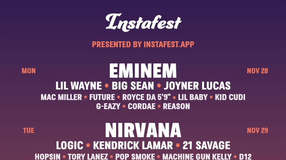 Make a fake festival artist lineup with your most-played Spotify artists