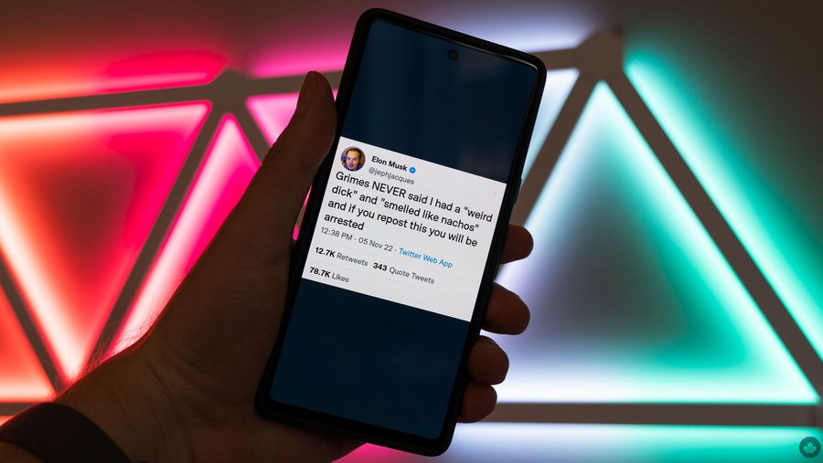 Elon Musk parody tweet