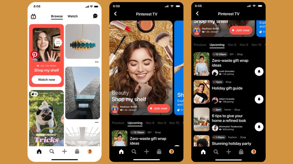 Pinterest TV launches in Canada