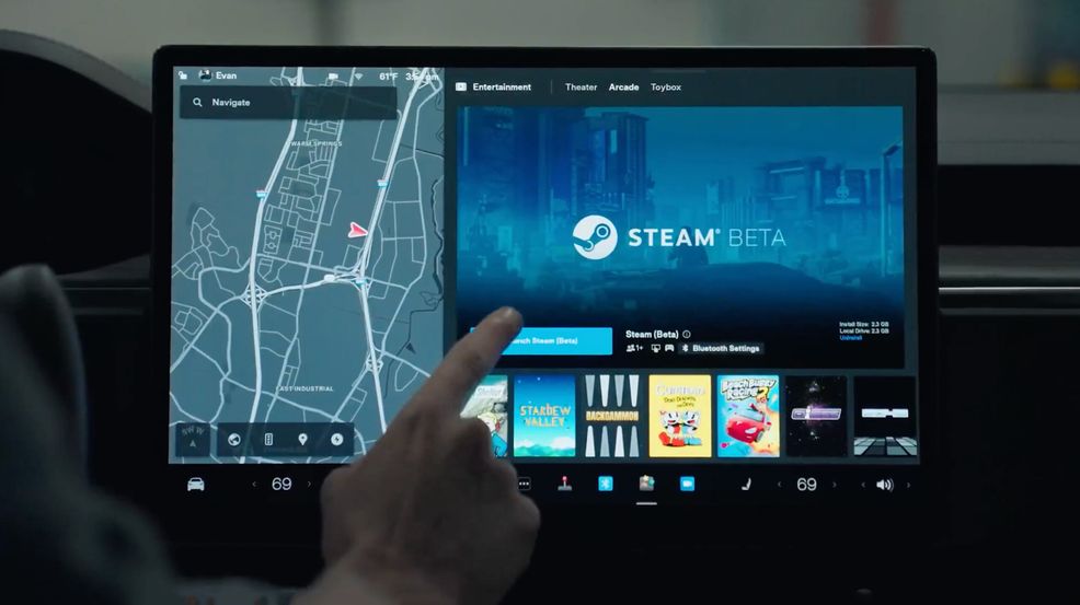 Tesla’s holiday update brings Steam gaming support to your vehicle