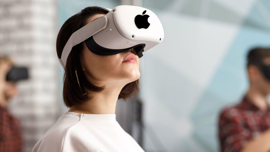 Mockup of Apple Headset
