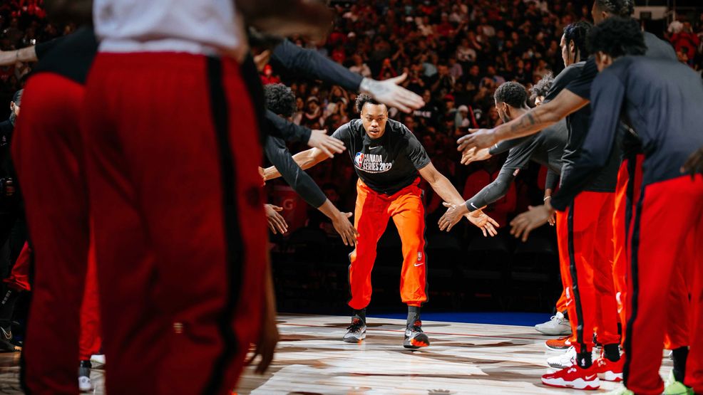 Toronto Raptors fans at Scotiabank Arena can shoot virtual hoops in real-time