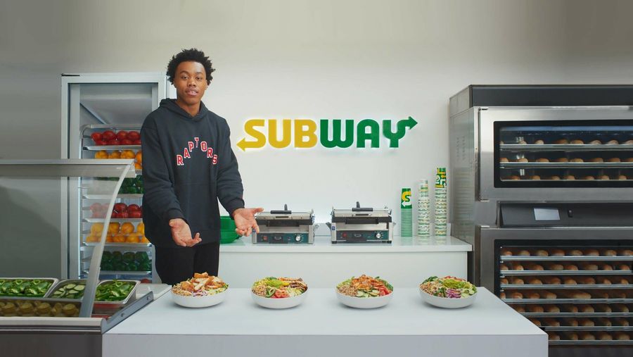 Scottie Barnes Subway Canada rice bowls