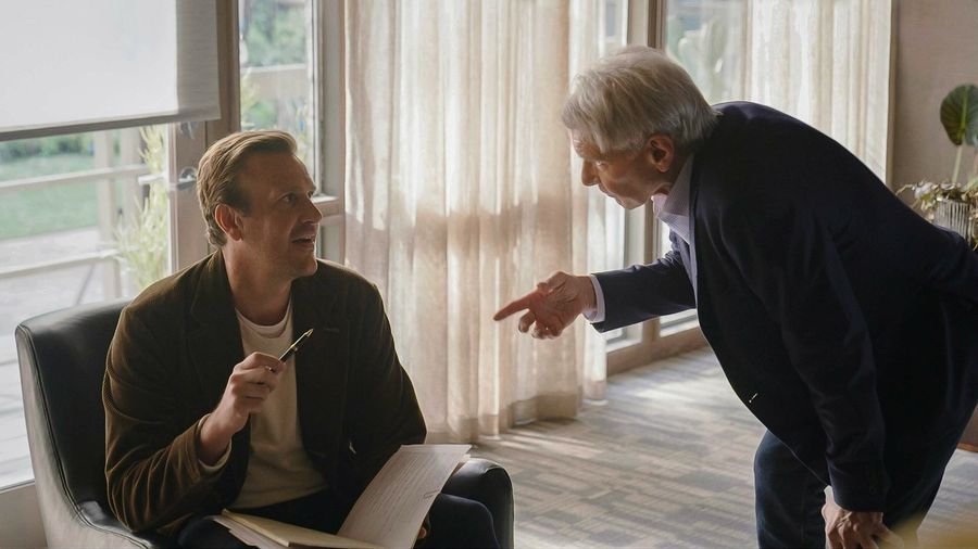 Shrinking Jason Segel and Harrison Ford